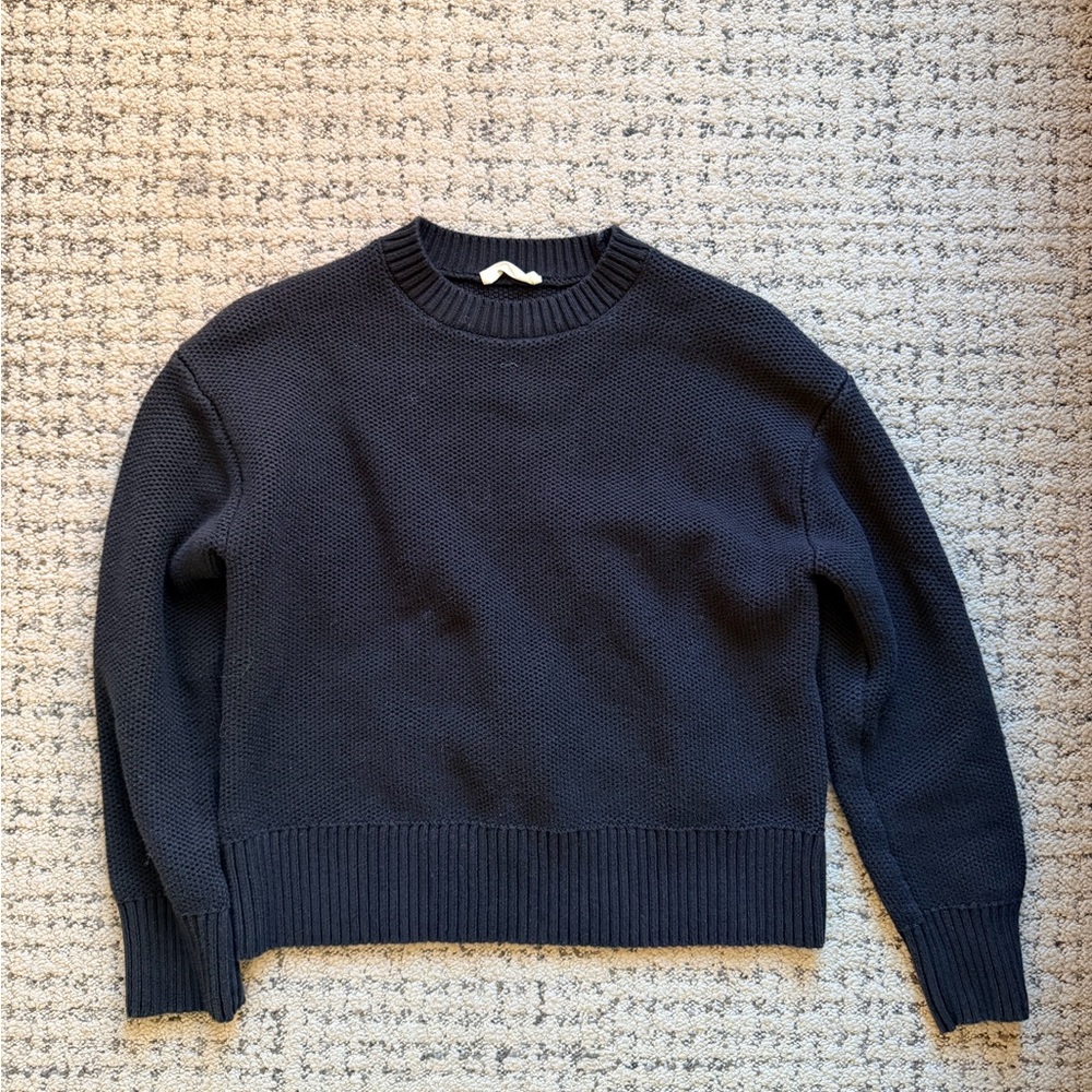 Everlane Honeycomb 100% Organic Cotton Knit Sweater